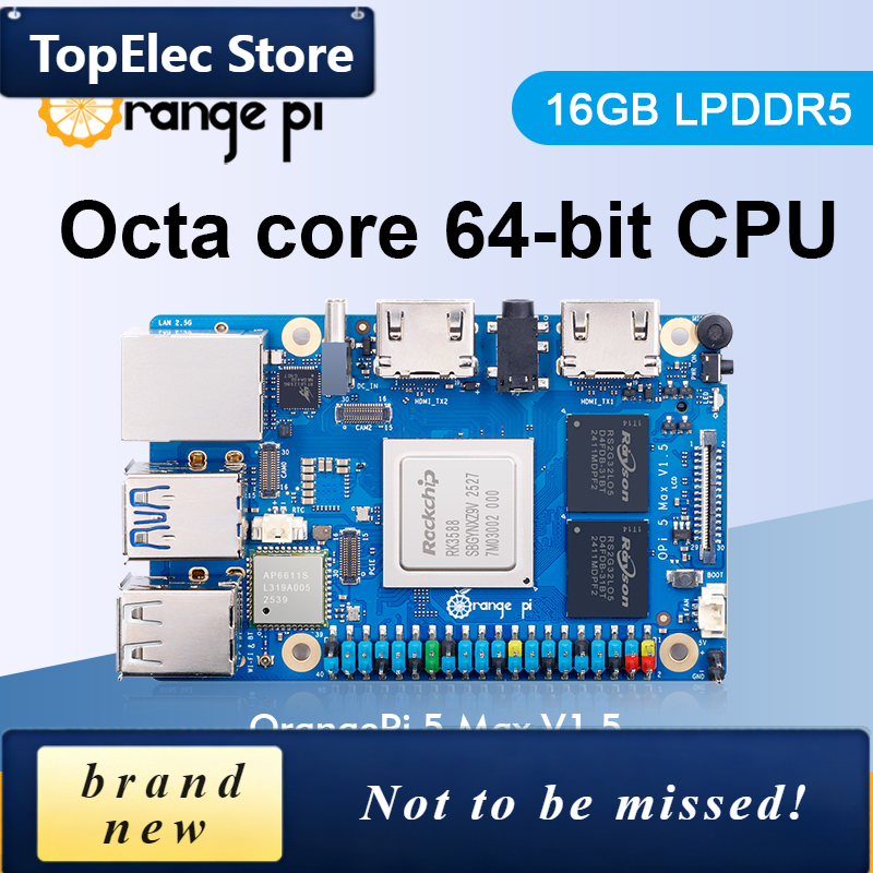 TopElec Orange Pi 5 Max 16GB V - Orange Pi 5 Max Rk3588 reseña y precio